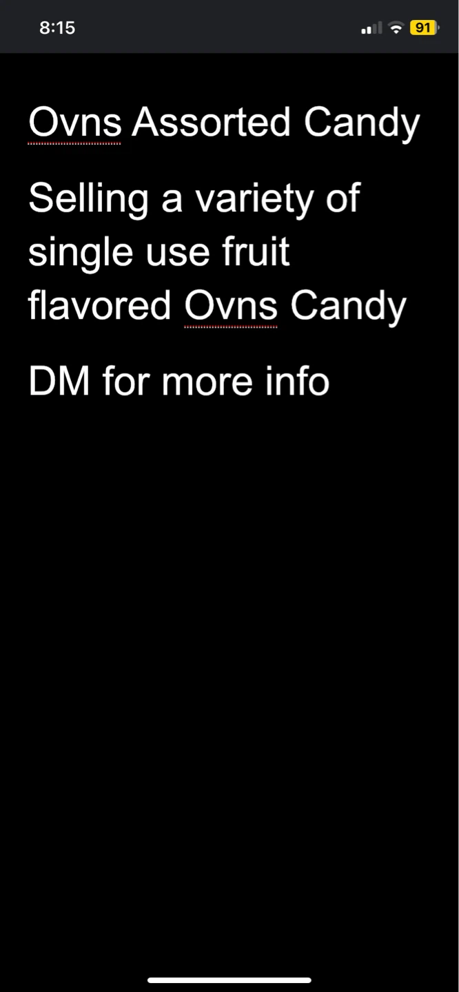 Ovns Assorted Candy
