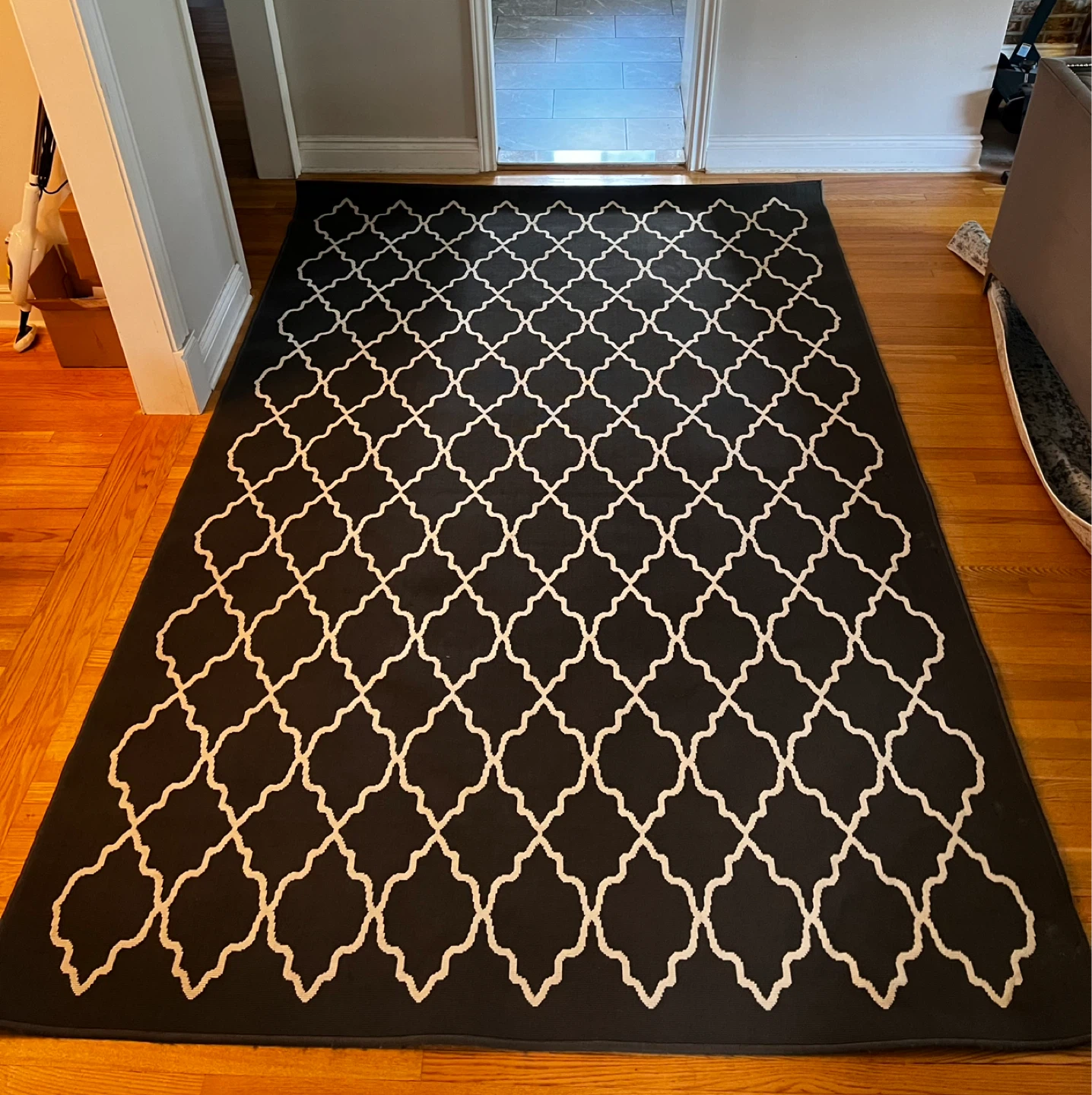 Grey Decorative Area Rug