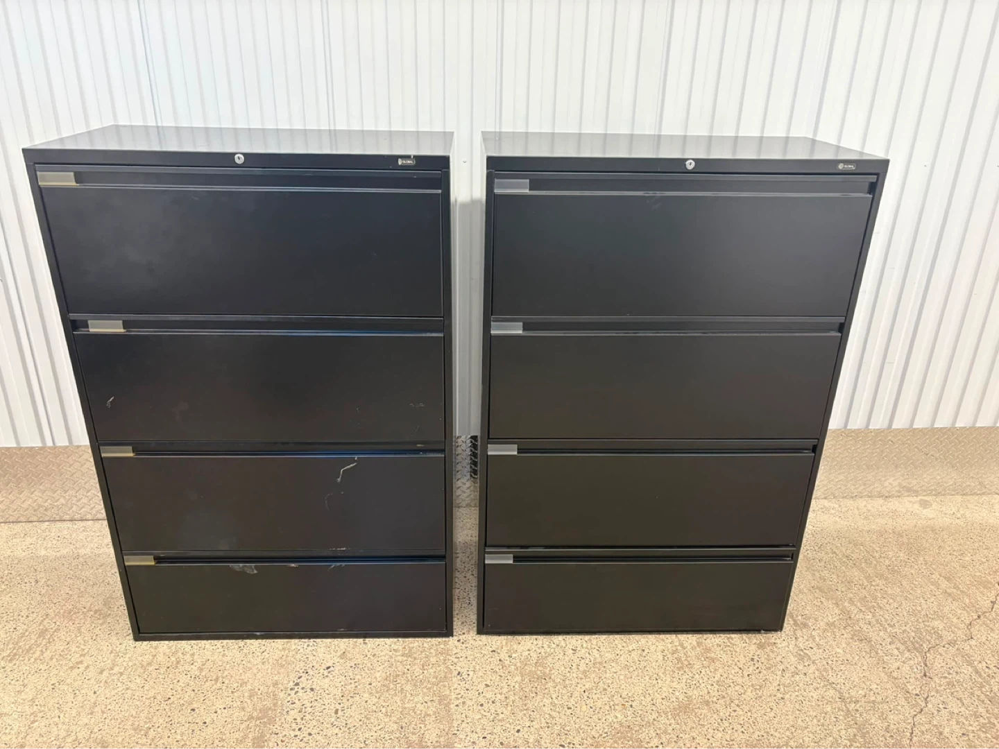 Global Filing Cabinet - 4 Drawer Black - photo 4