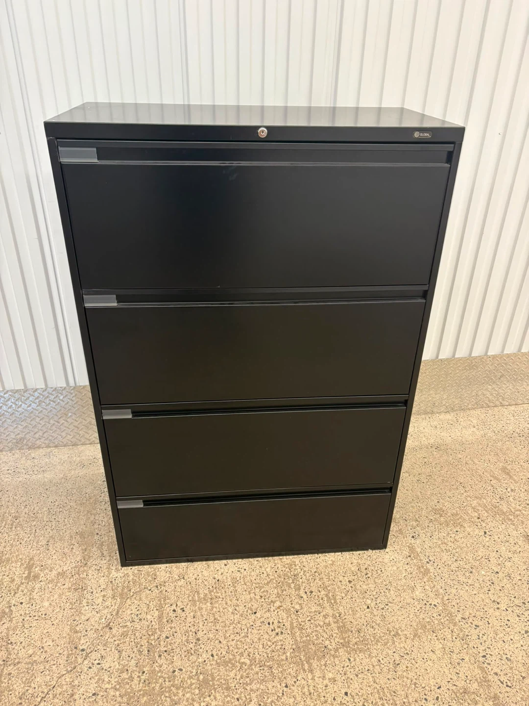 Global Filing Cabinet - 4 Drawer Black - photo 5