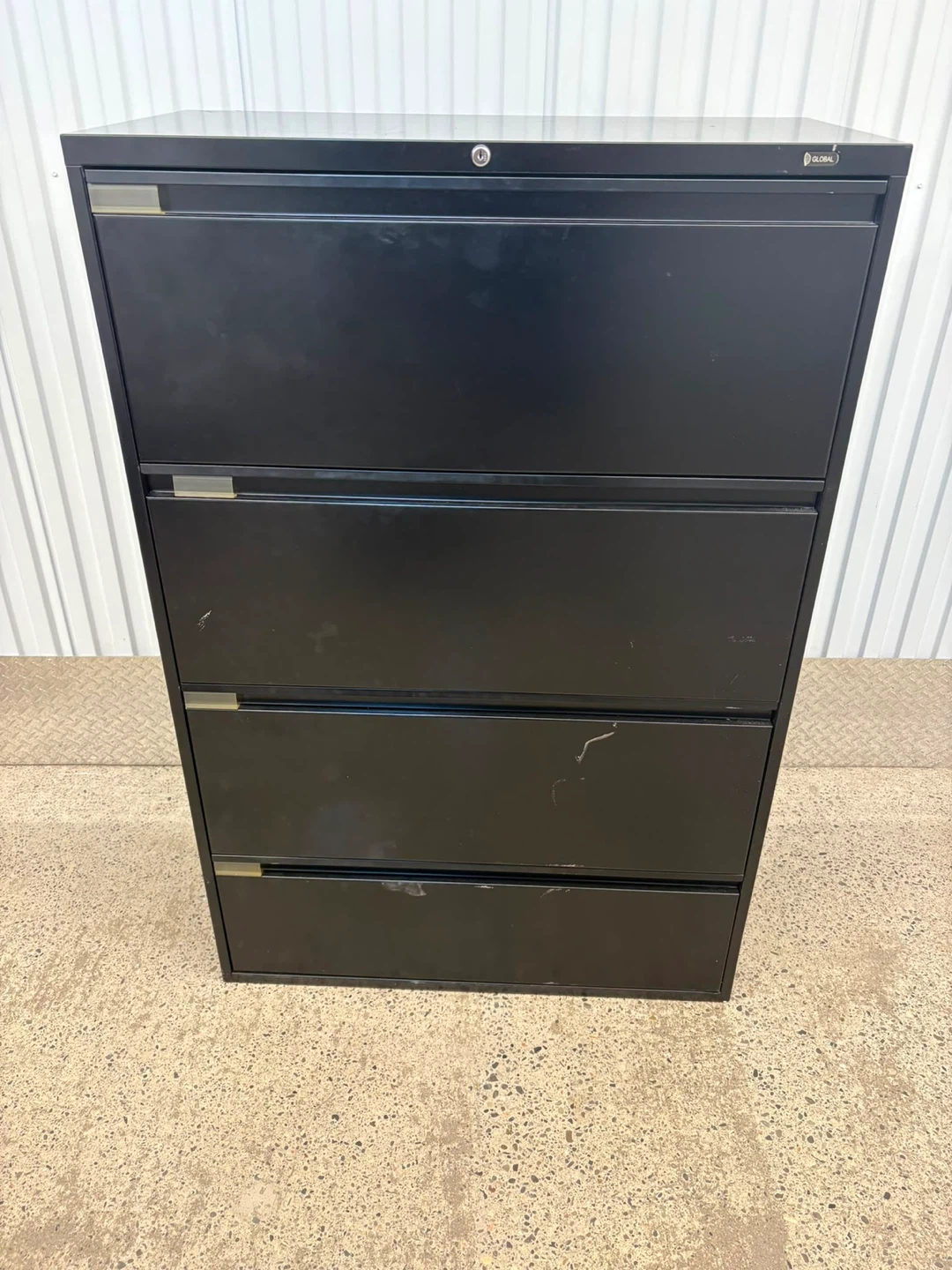 Global Filing Cabinet - 4 Drawer Black - photo 2