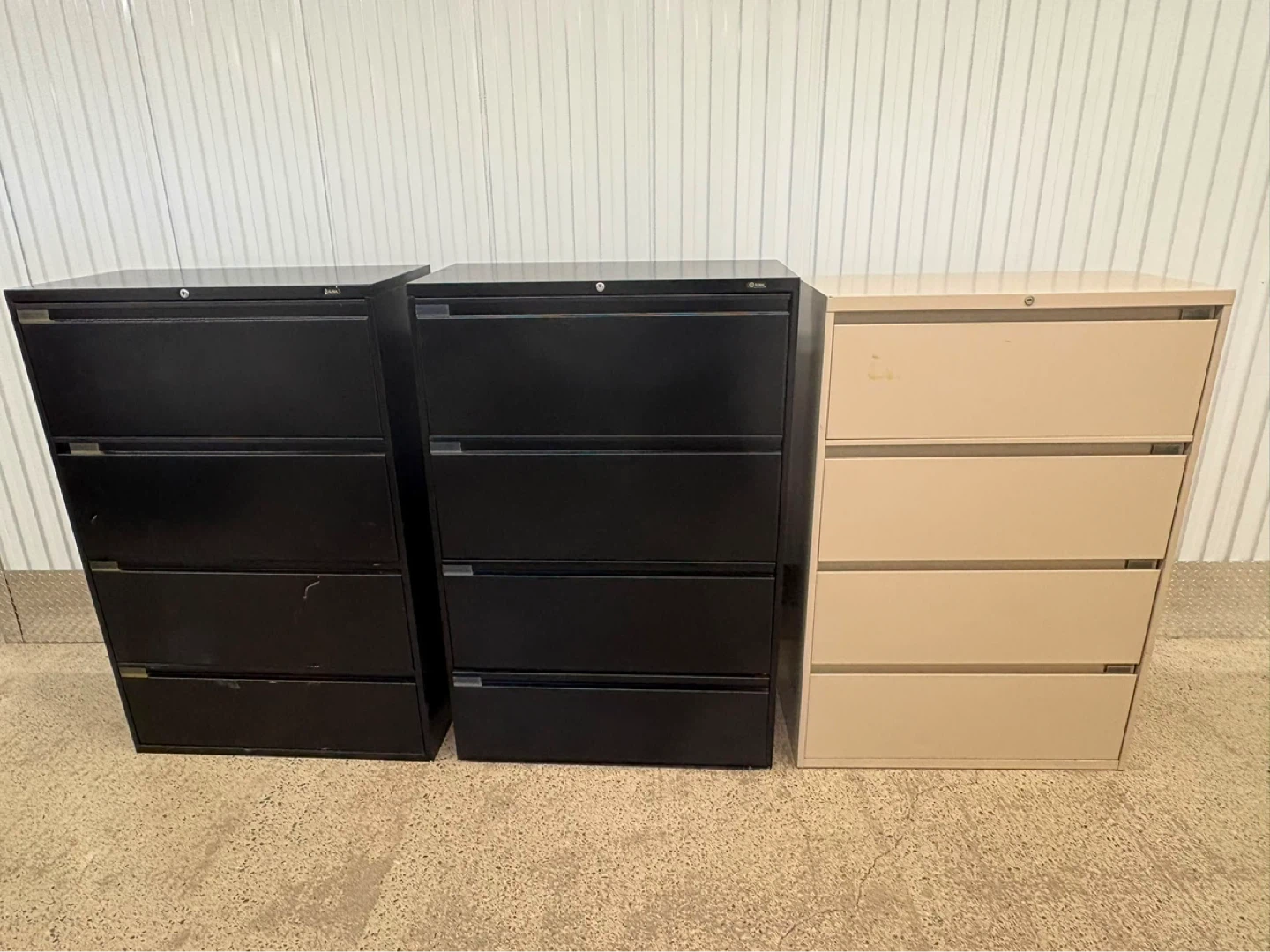 Tan 4-Drawer Metal Filing Cabinet - photo 3