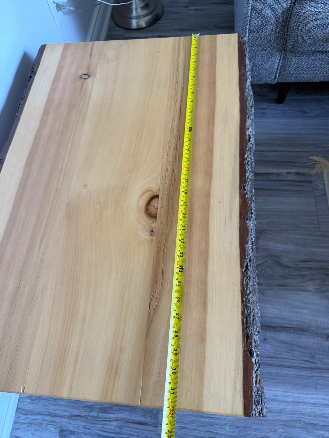 Live Edge Coffee Table with Black Hairpin Legs - photo 4