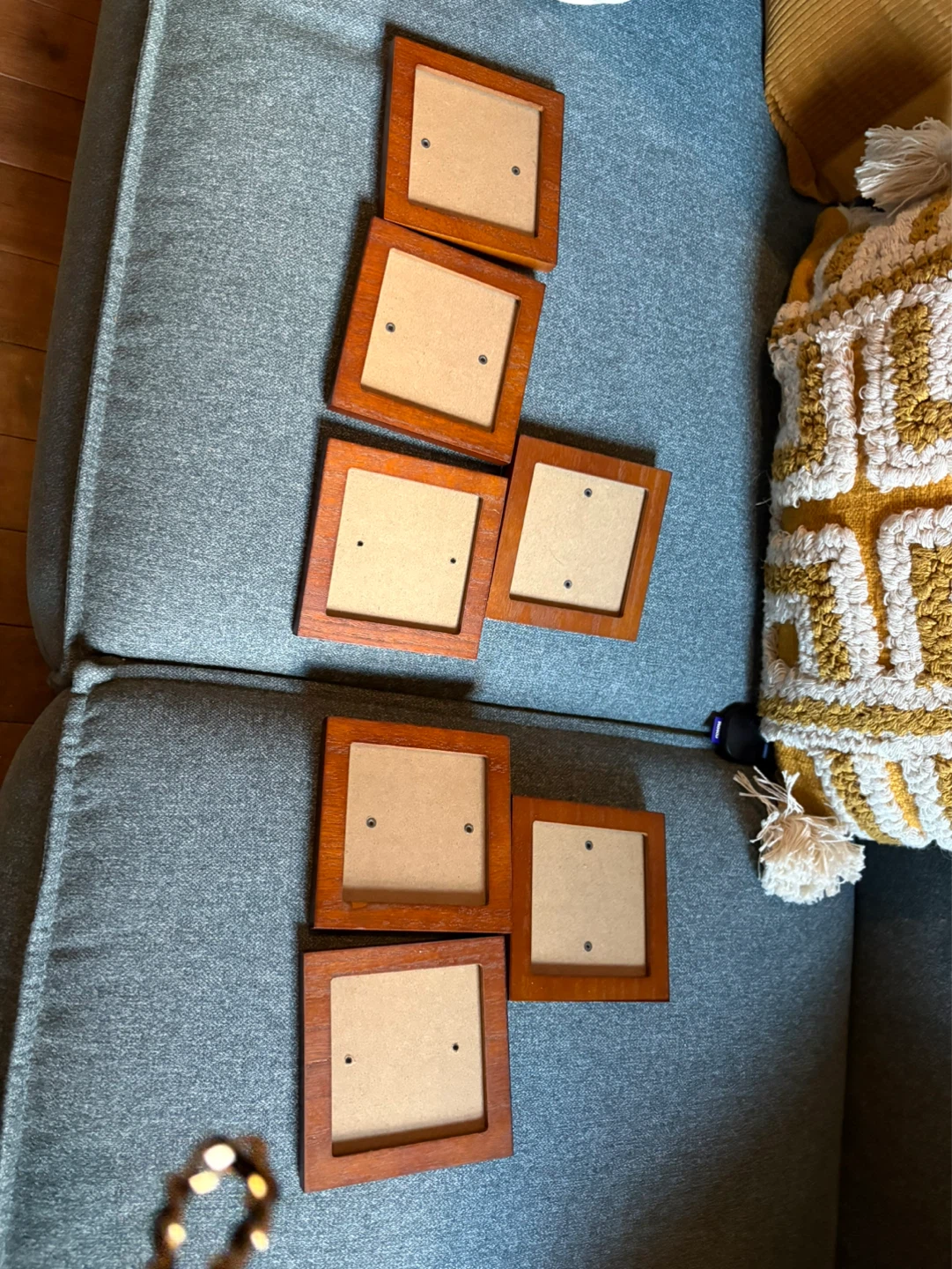 Set of 7 Small 4x4 Wooden  Frames - photo 4