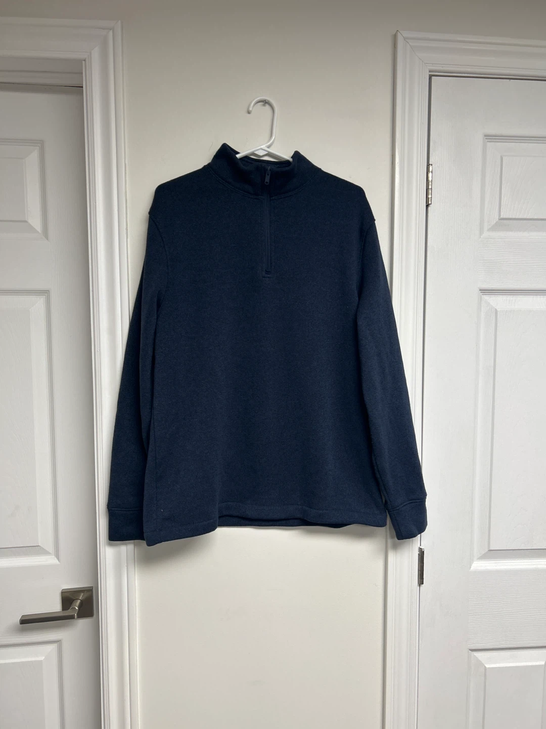 Old Navy Men's 1/4 Zip Pullover Sweater Navy Blue Size L