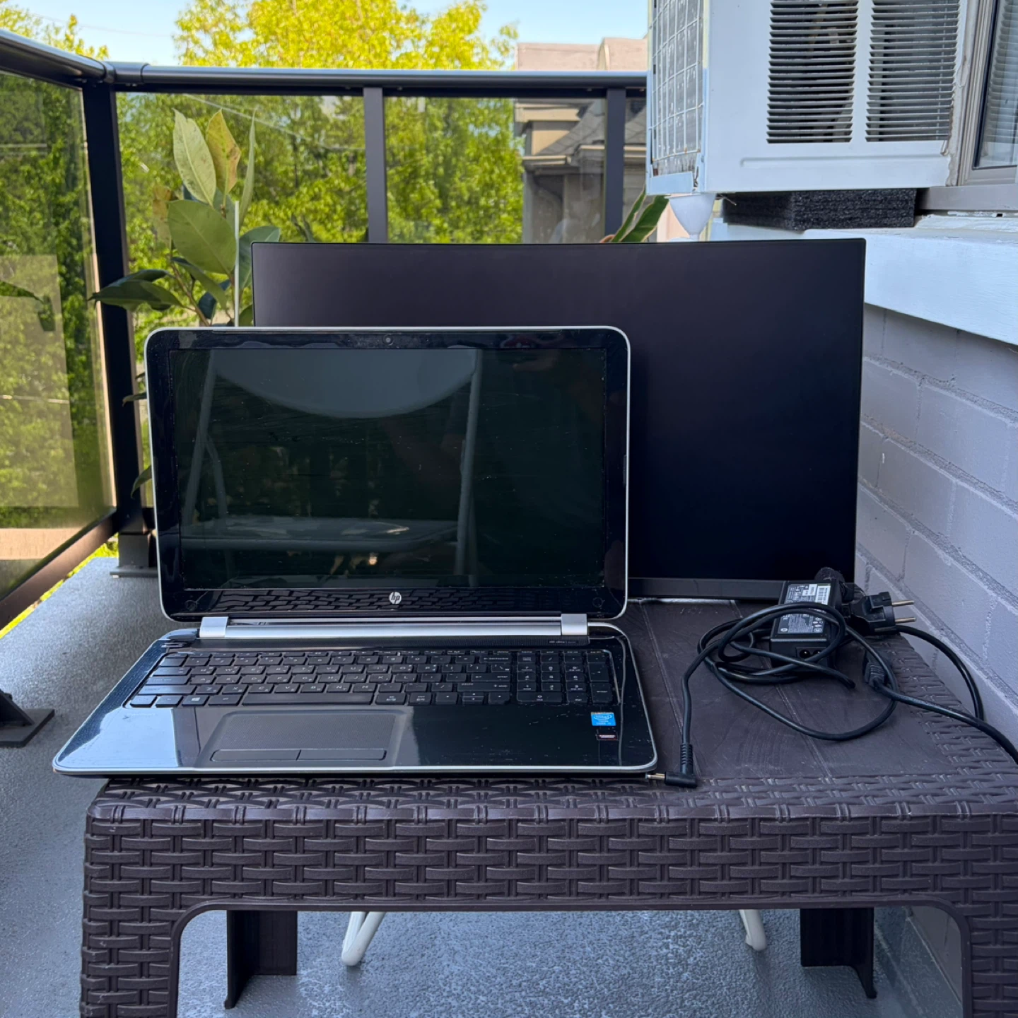 Broken Laptop and Monitor