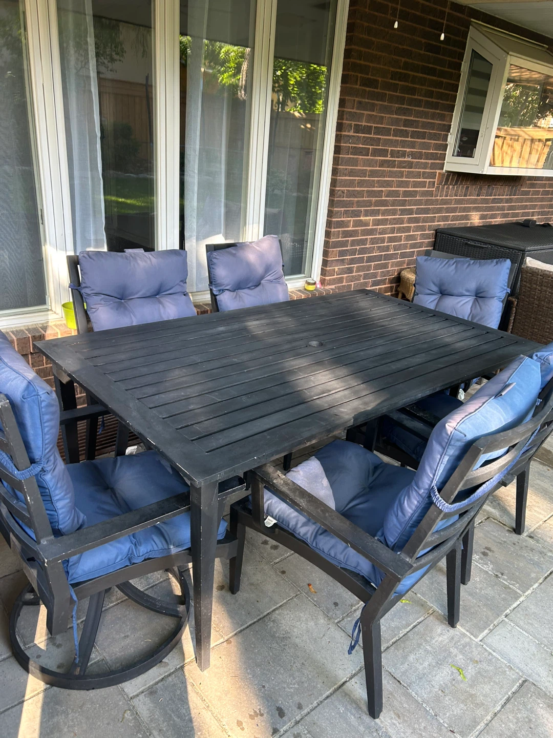 Patio Dining Set - 6 Chairs and Table - photo 2