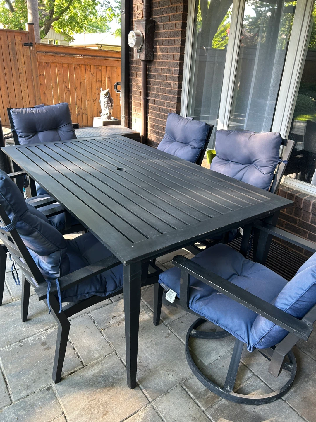 Patio Dining Set - 6 Chairs and Table