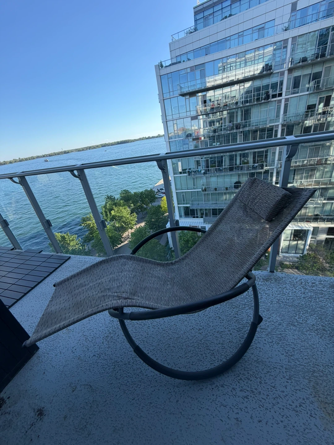 Outdoor Chaise Lounge Rocking Chair