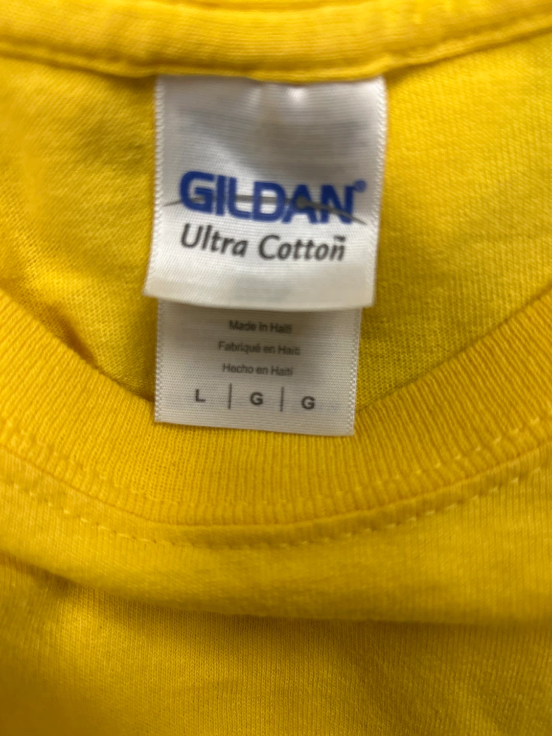 Gildan Ultra Cotton T-Shirt - Yellow - Large - photo 3