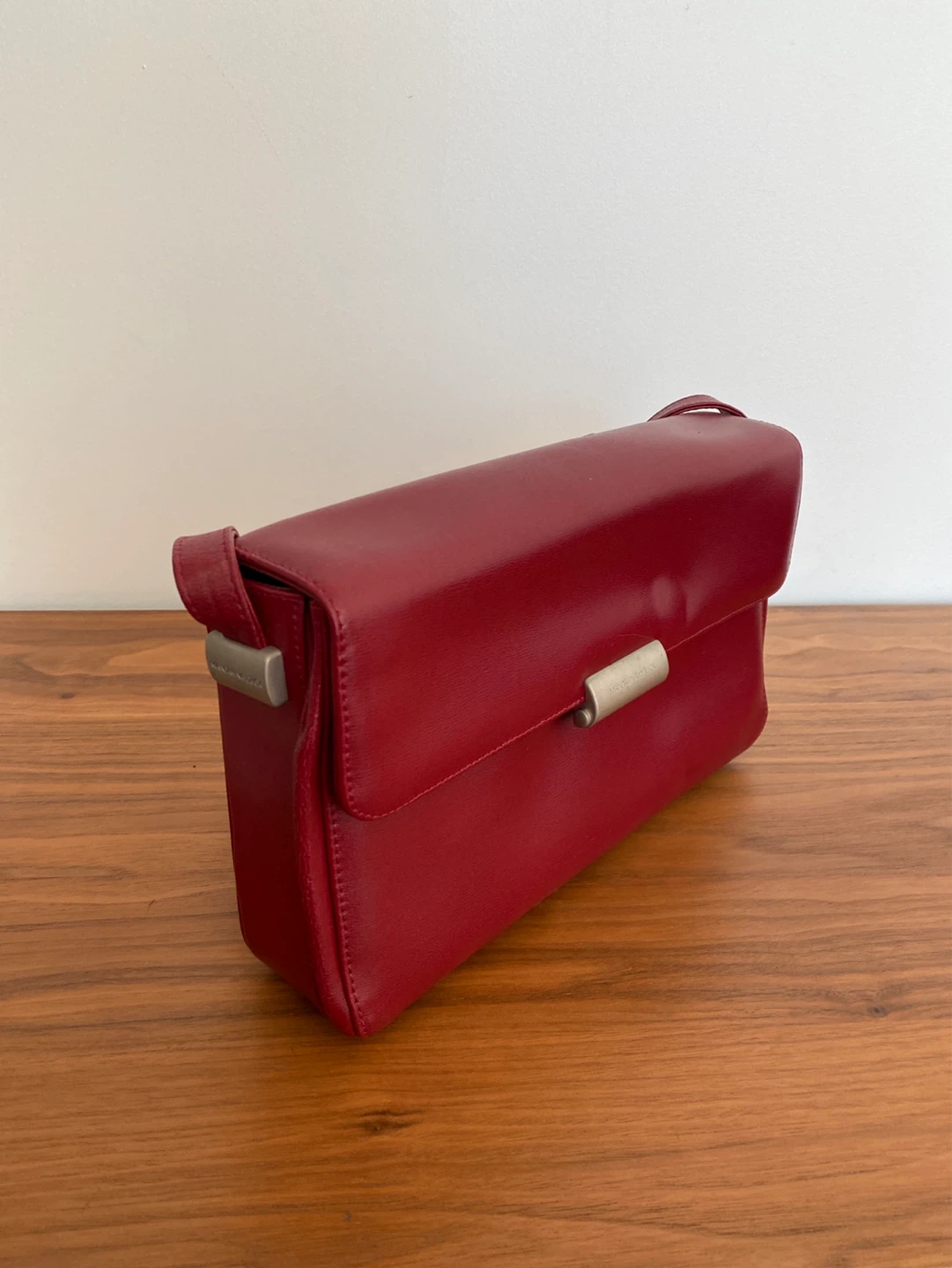 Mandarina Duck Red Leather Shoulder Bag - photo 3