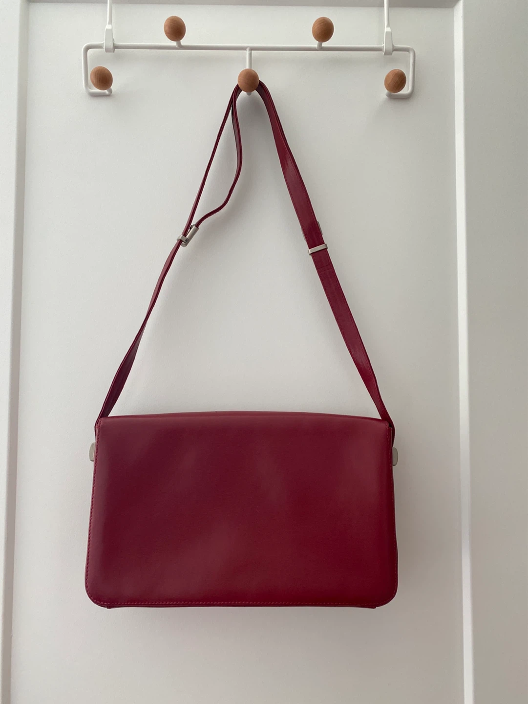 Mandarina Duck Red Leather Shoulder Bag - photo 2