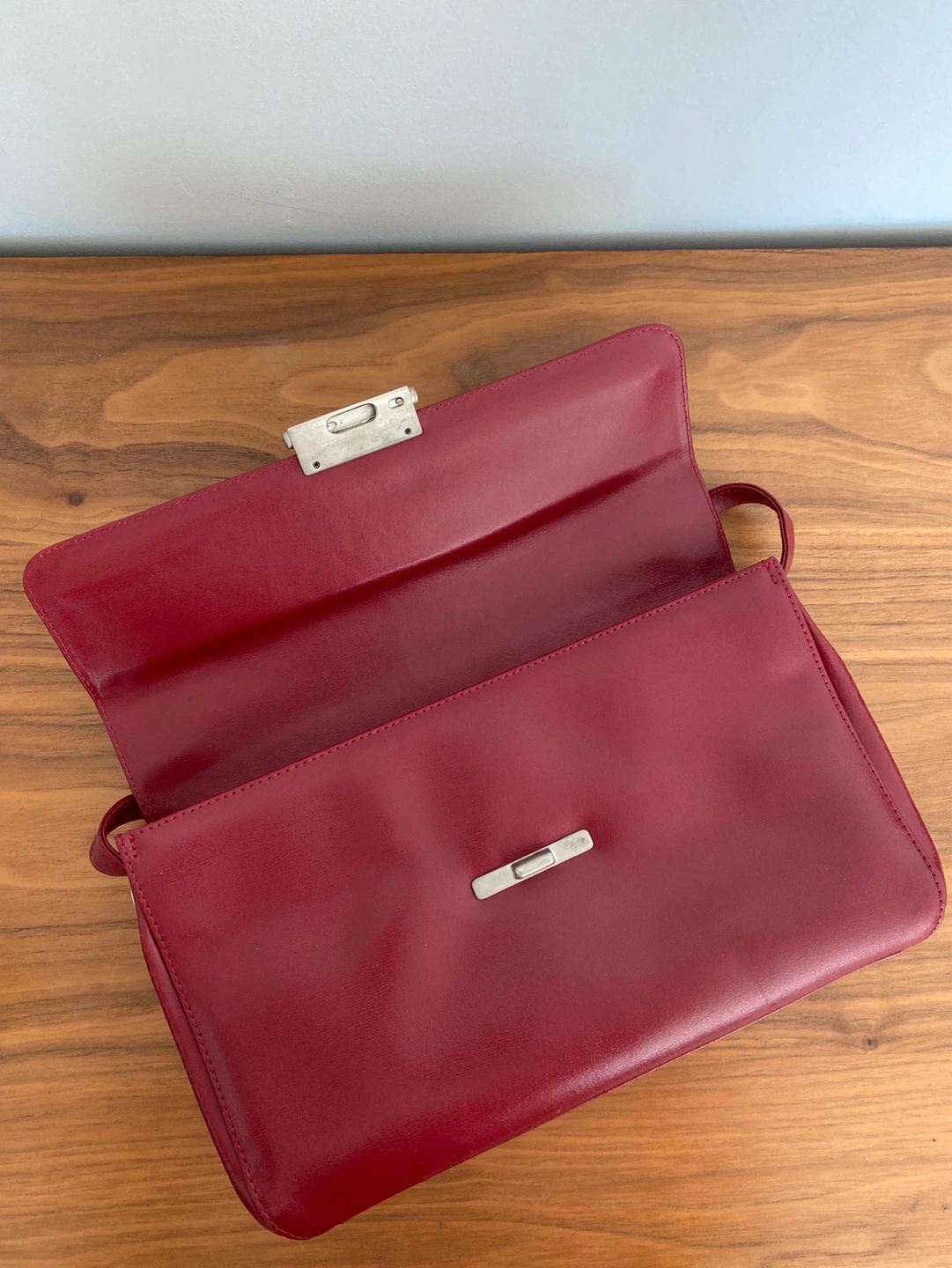 Mandarina Duck Red Leather Shoulder Bag - photo 4