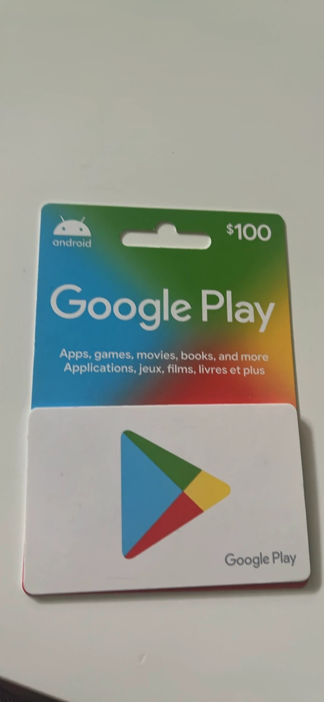 $100 Google Play Gift Card