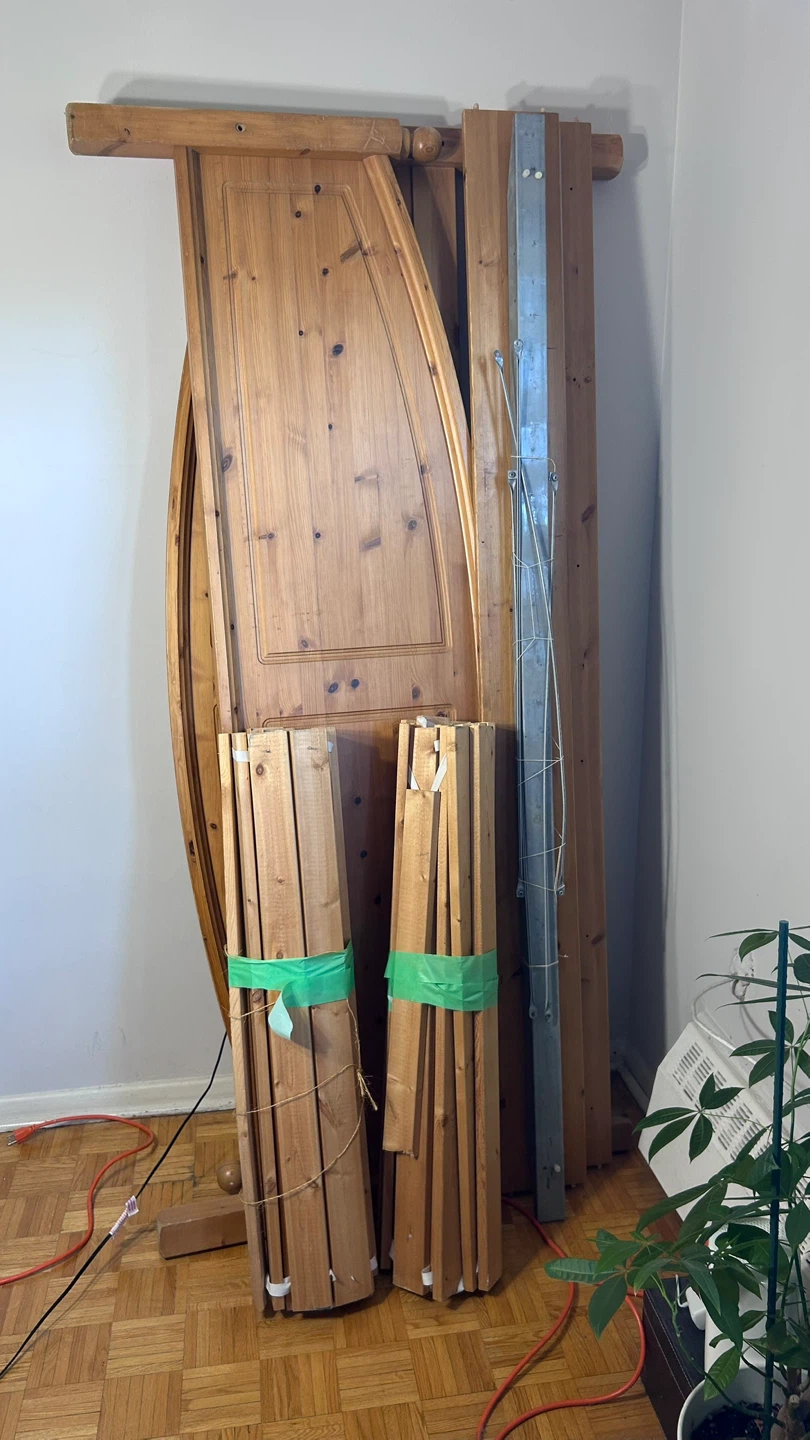 Wooden king Bed Frame Parts - photo 3