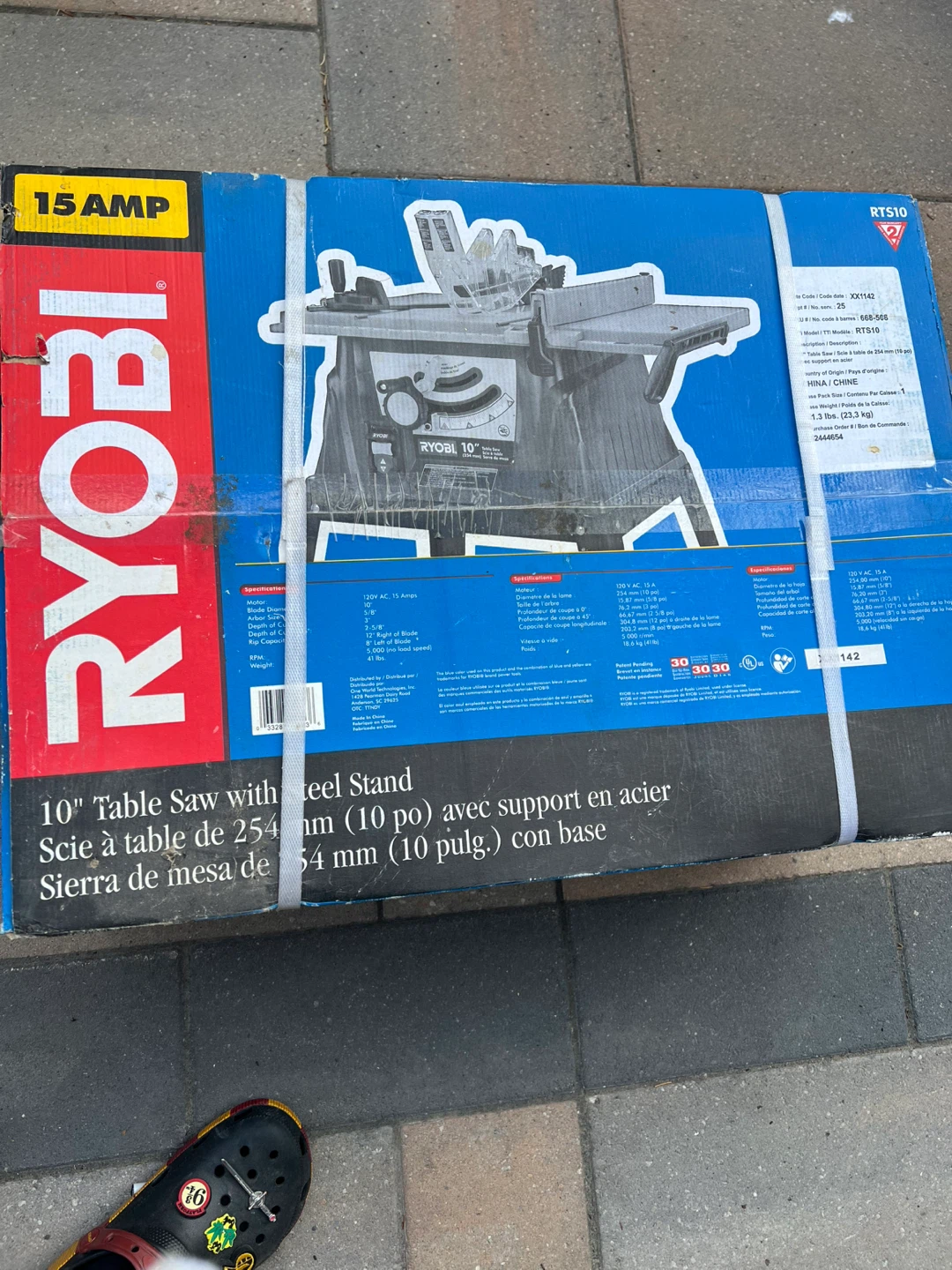 Ryobi 10" Table Saw with Steel Stand