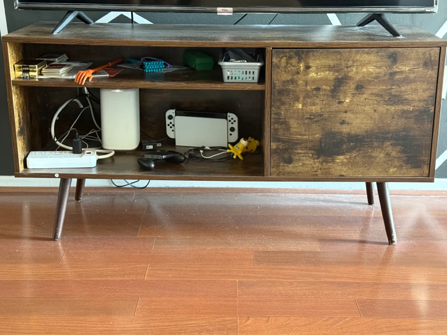 Rustic Wood Media Console