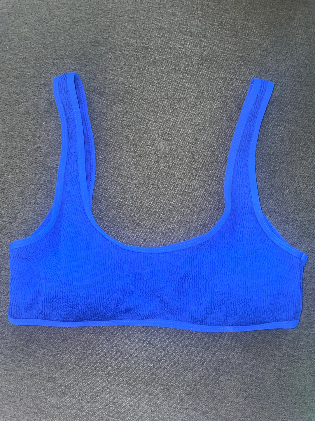 NWT - Kendall & Kylie Blue Textured Bikini Top - photo 4