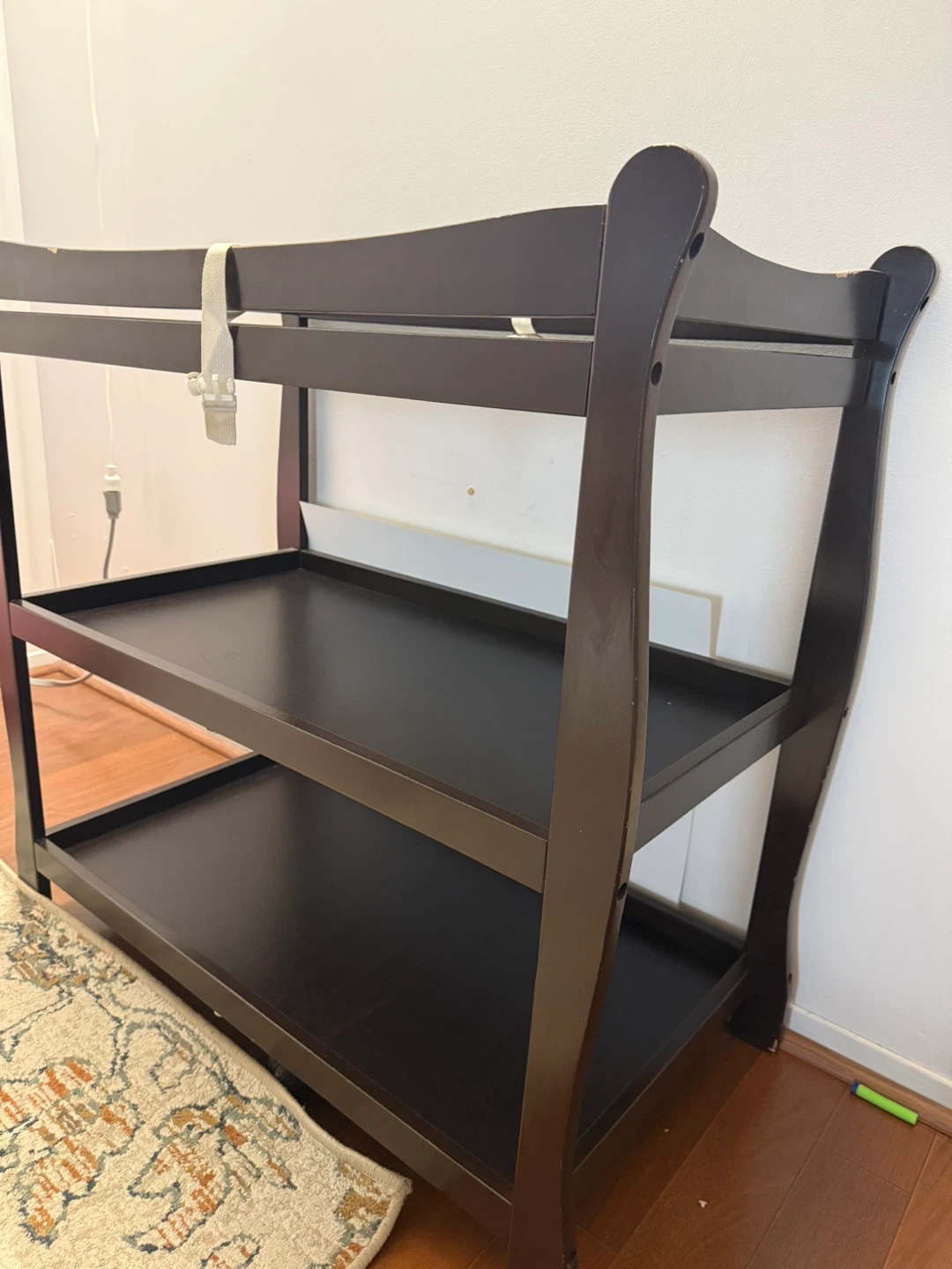 Dark Wood Baby Changing Station