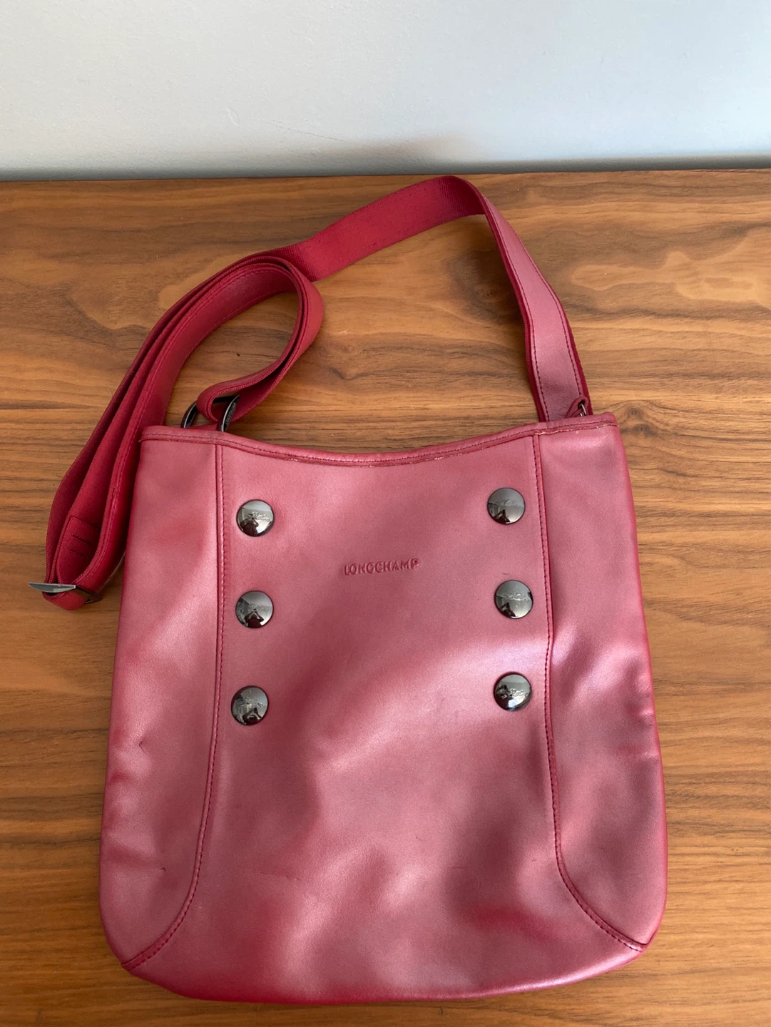 Longchamp Red Leather Shoulder Bag - photo 4