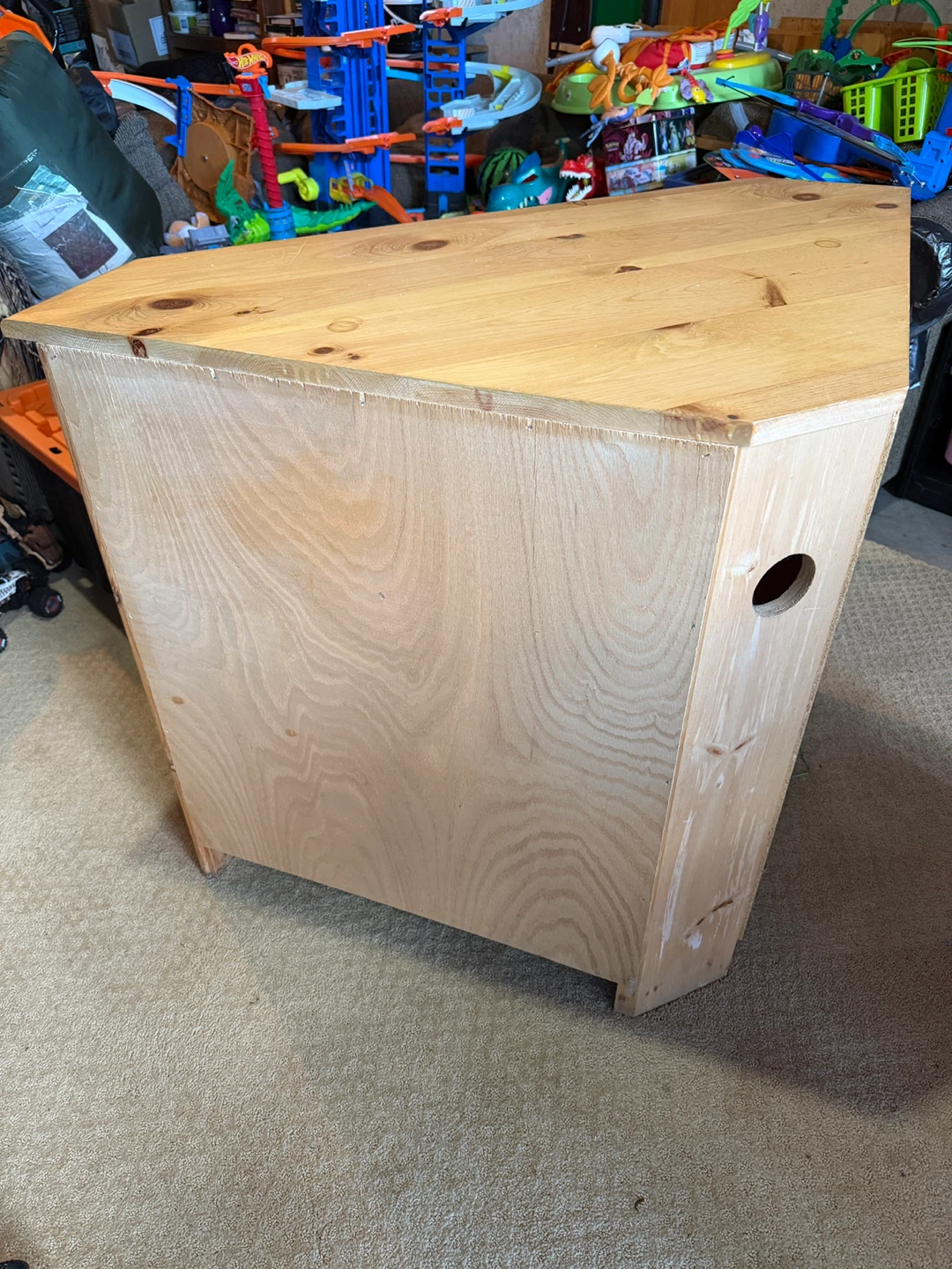 Wooden Corner TV Stand - photo 4