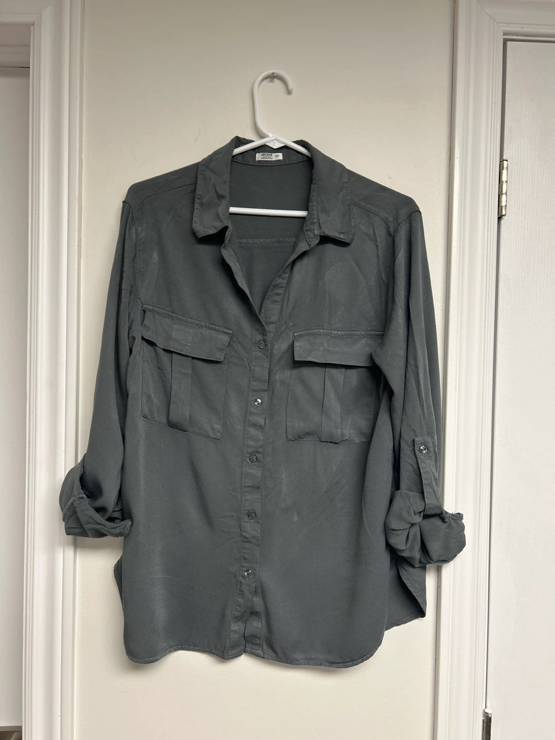 Ardene Button-Up Shirt - Grey M/M - photo 3
