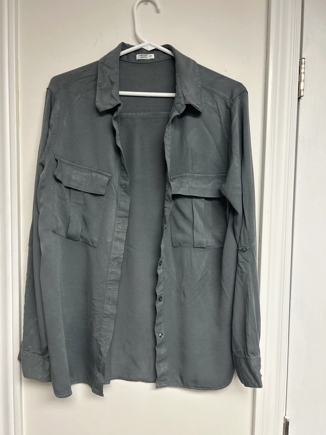 Ardene Button-Up Shirt - Grey M/M