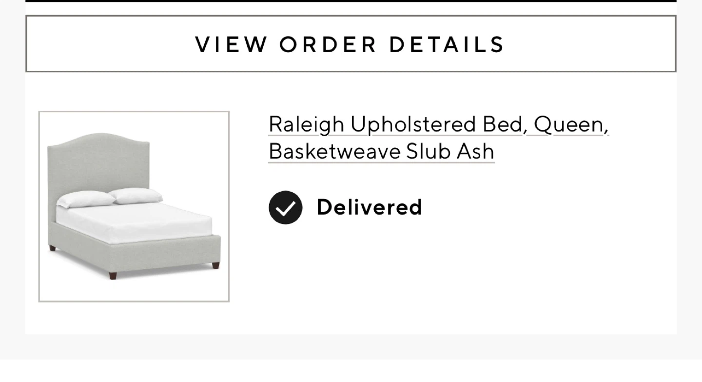 Pottery Barn Raleigh Upholstered Bed Q h - photo 2