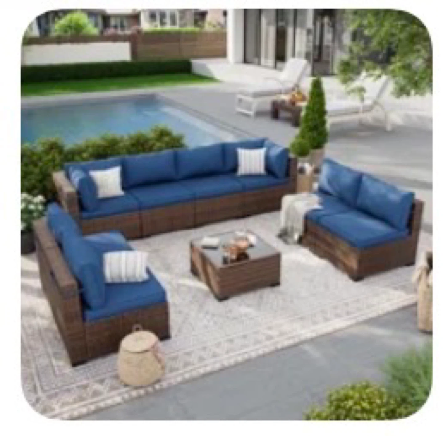 Outdoor Sectional Sofa Set