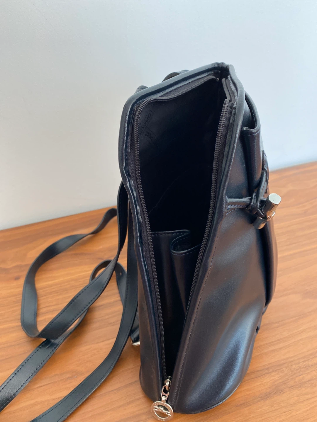 Longchamp Black Leather Backpack - photo 4