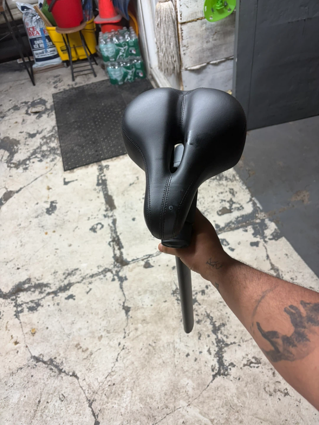 Black Bicycle Seat with Adjustable Post - photo 3