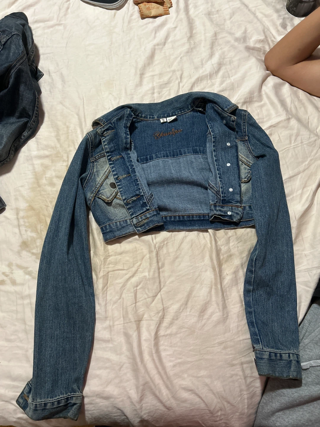 Denim Cropped Jacket