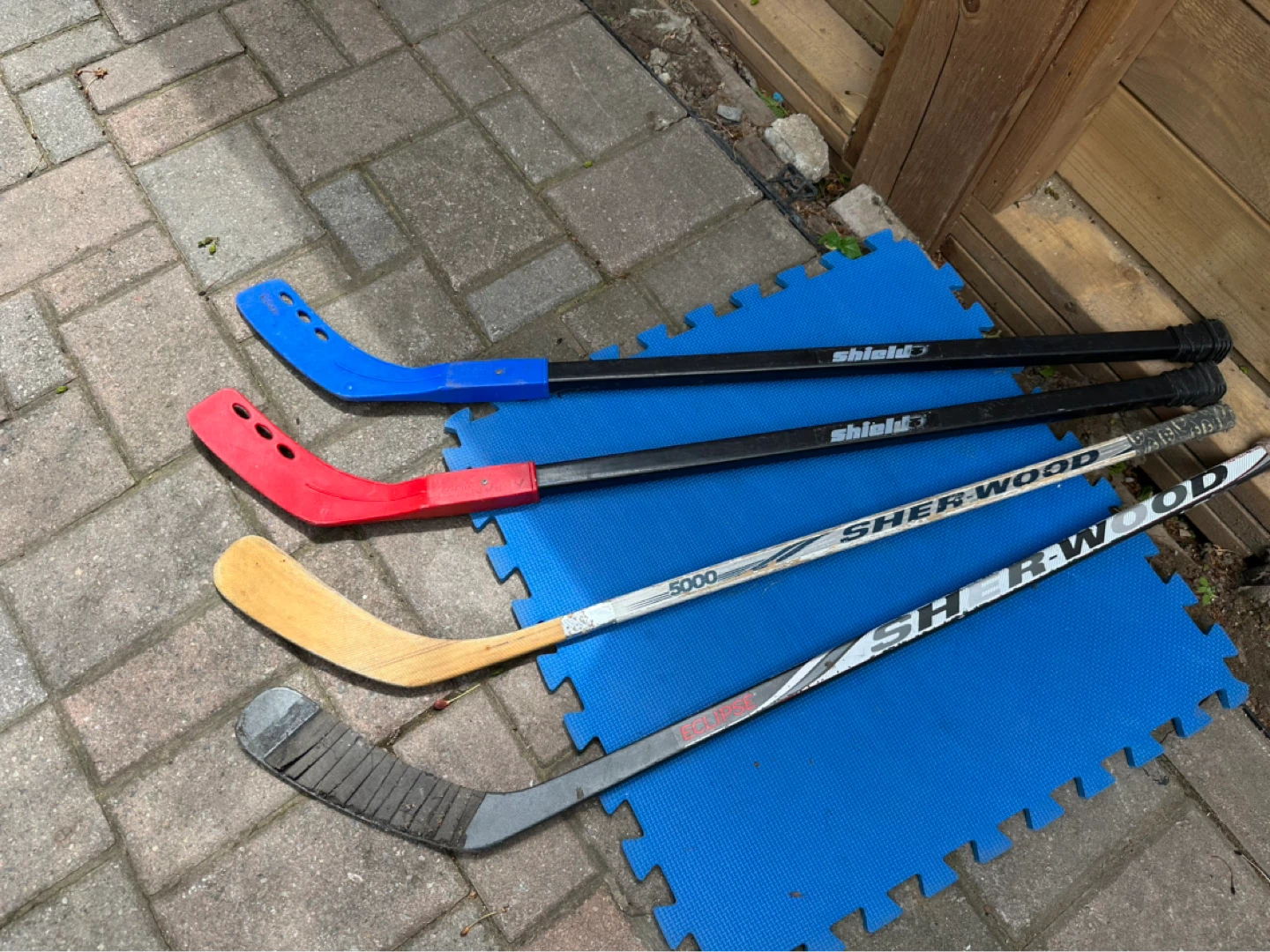 Sher-Wood Hockey Sticks - Set of 4