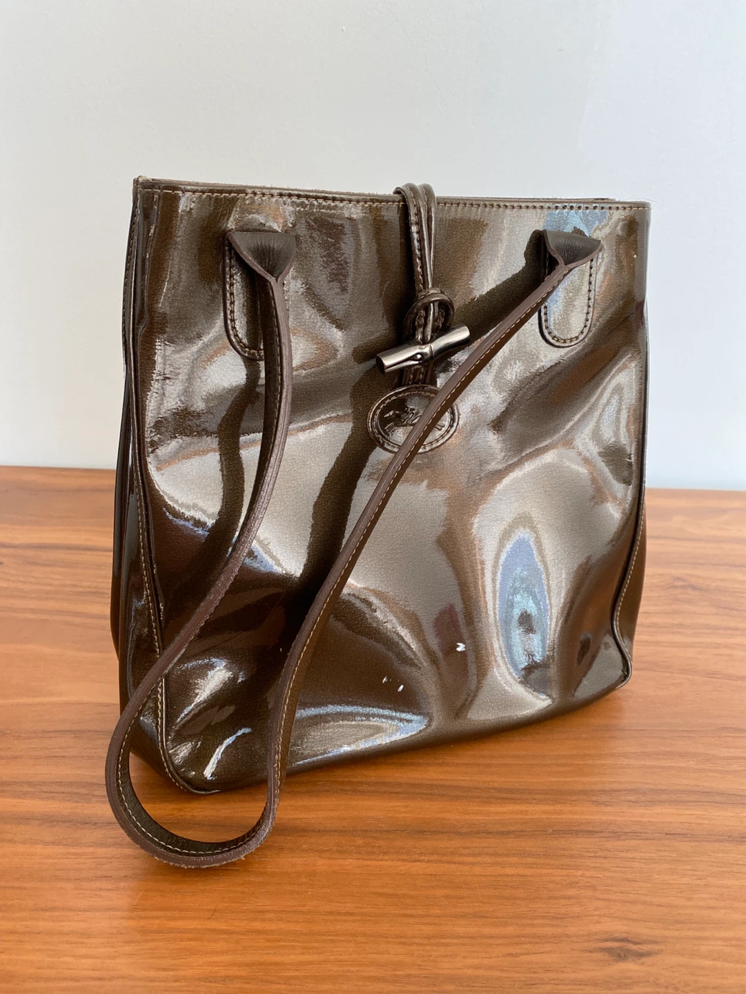 Longchamp Patent Leather Tote Bag - photo 4