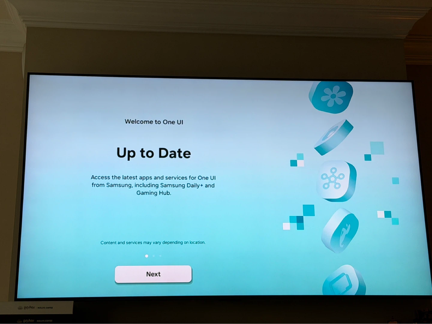 Samsung 50inch smart TV with box