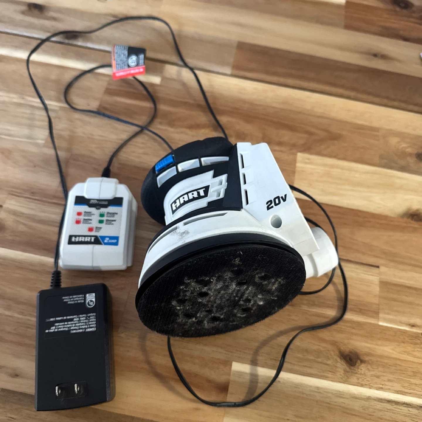 HART 20V Cordless Orbital Sander with Charger - photo 3