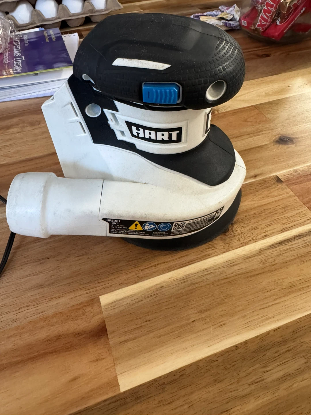 HART 20V Cordless Orbital Sander with Charger