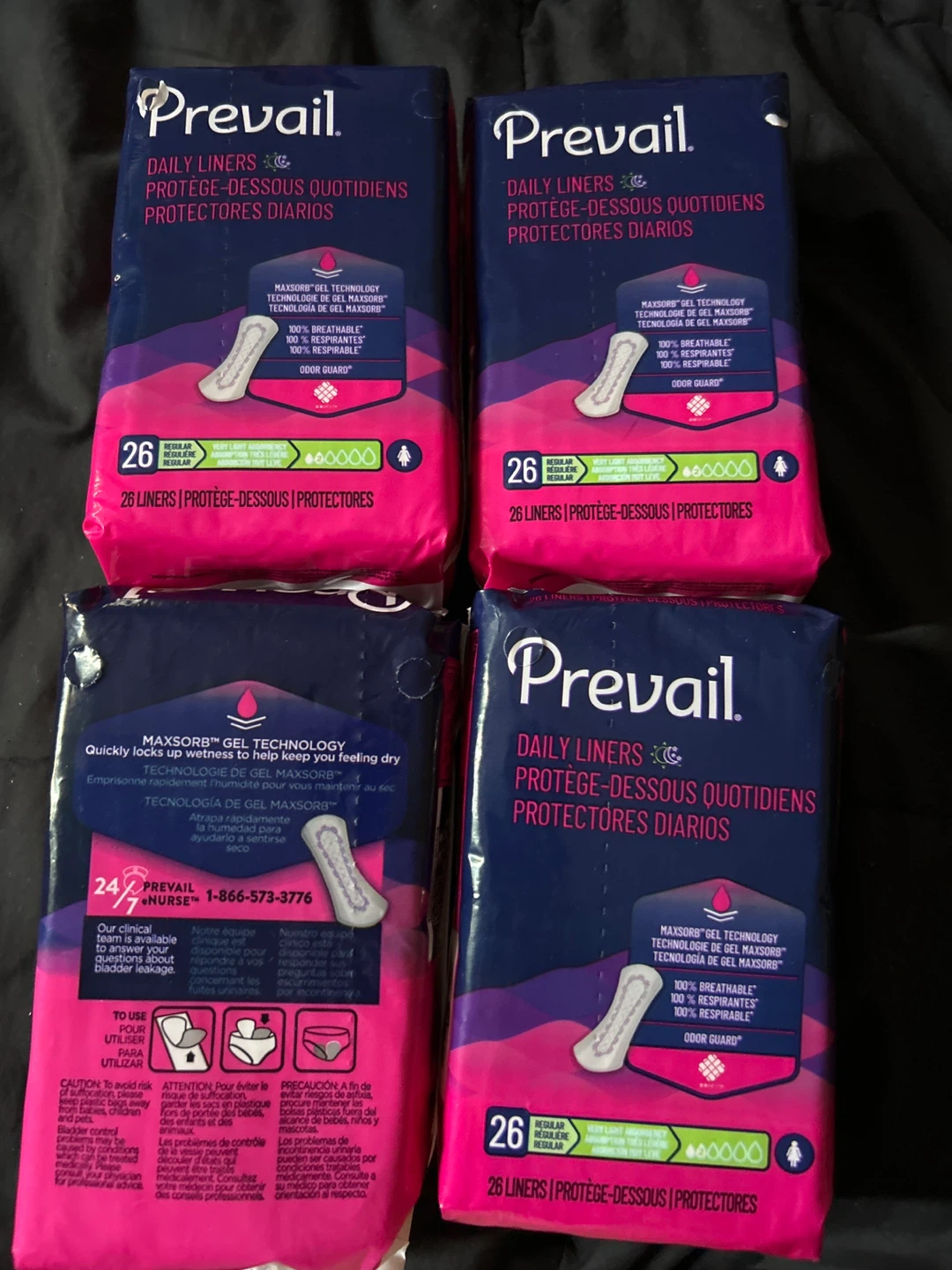 Prevail Daily Liners - 26 Count (Lot of 4) - photo 2