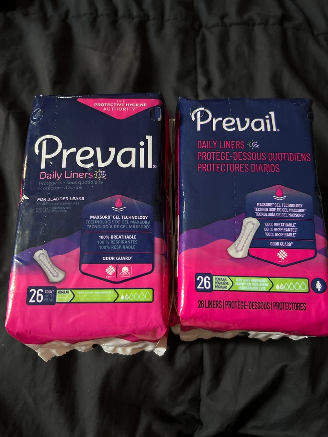 Prevail Daily Liners - 26 Count (Lot of 4)