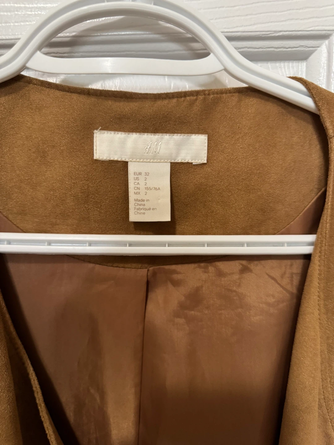 H&M Suede-like Waterfall Jacket - Size 2 - photo 4