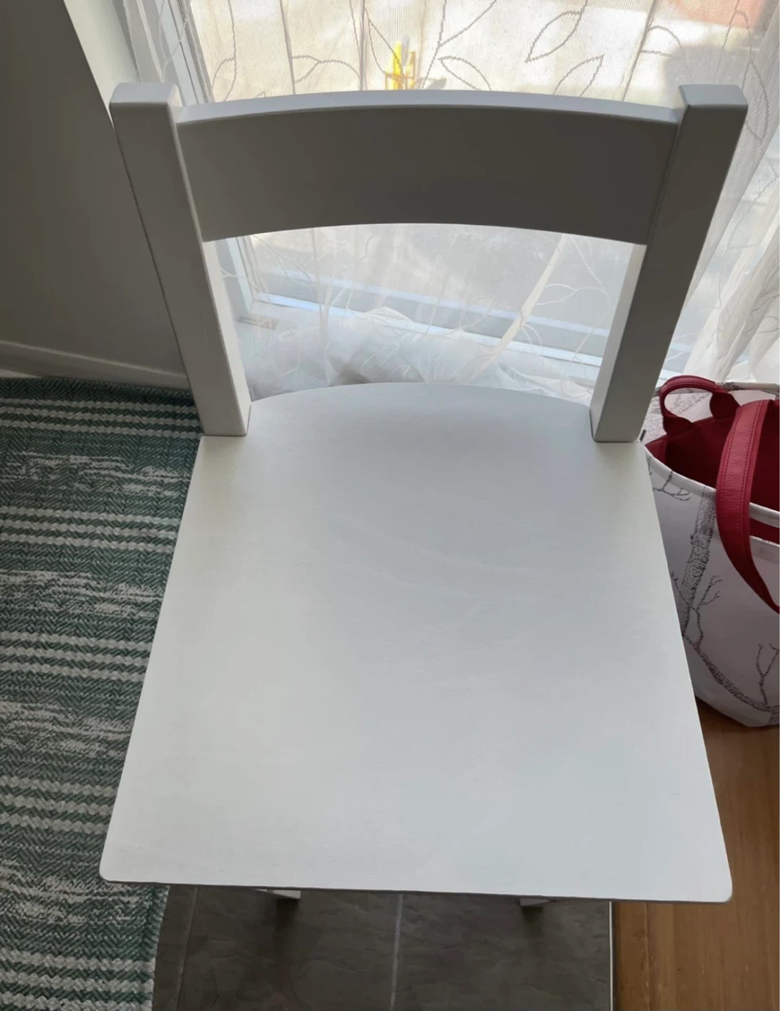 A pair of IKEA White Bar Stools - photo 2