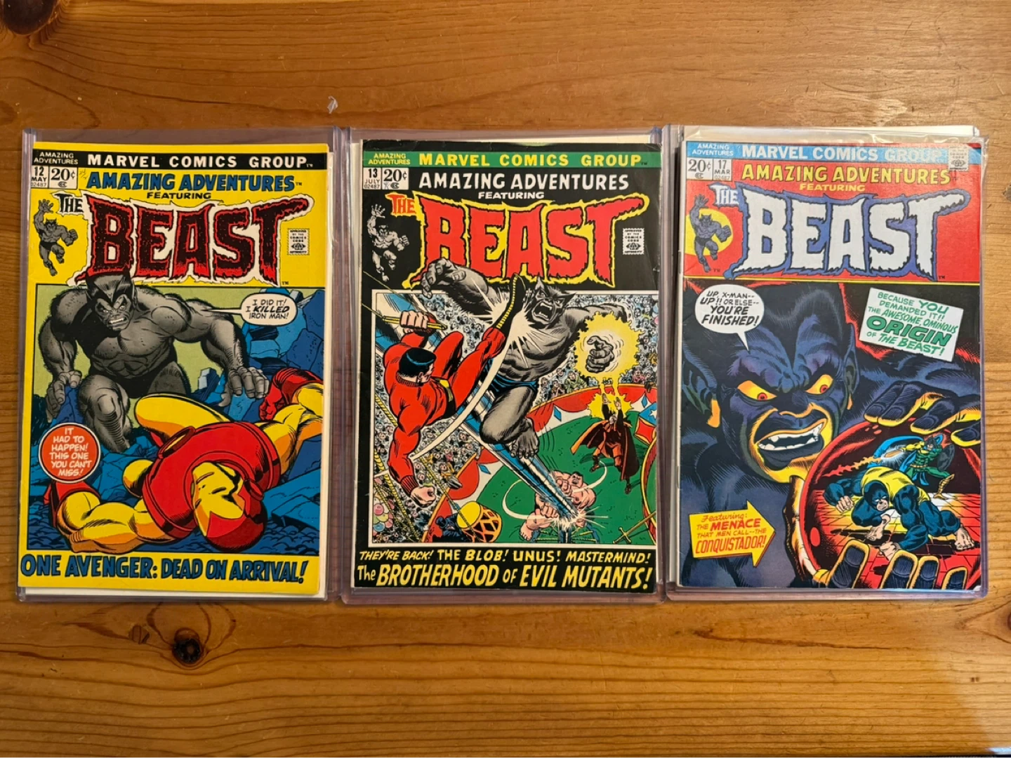 Marvel Comics Amazing Adventures The Beast  (Lot of 3)