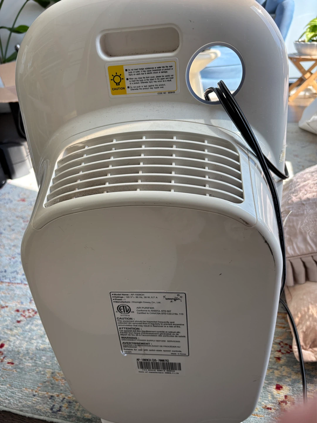 Coway Air Purifier AP-1009CH - photo 2