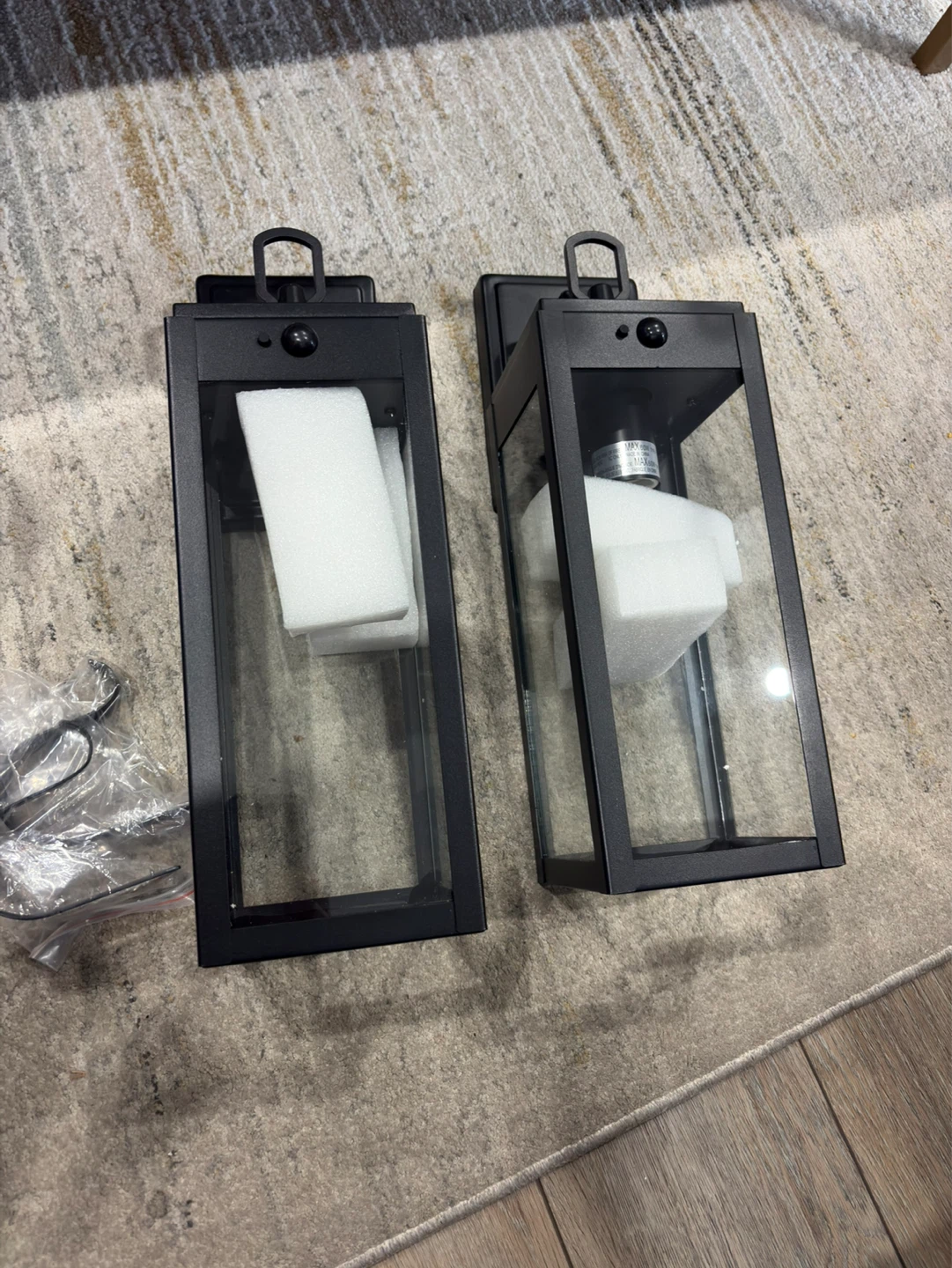 MYHXQ Outdoor Sconces - 2 Pack, Black - photo 5