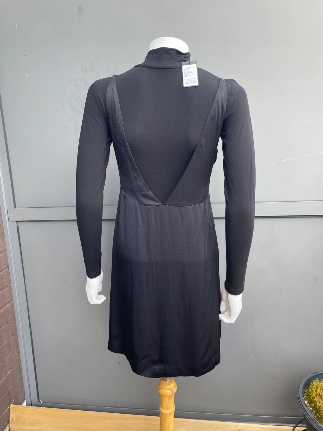 Maje Black Dress with Rhinestone Size 34 - photo 3