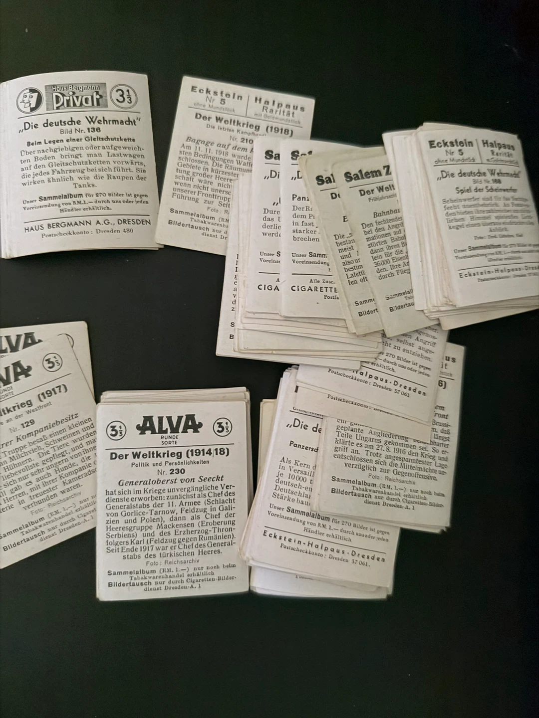 Collection of Vintage German War Trading Cards 1900’s - photo 5