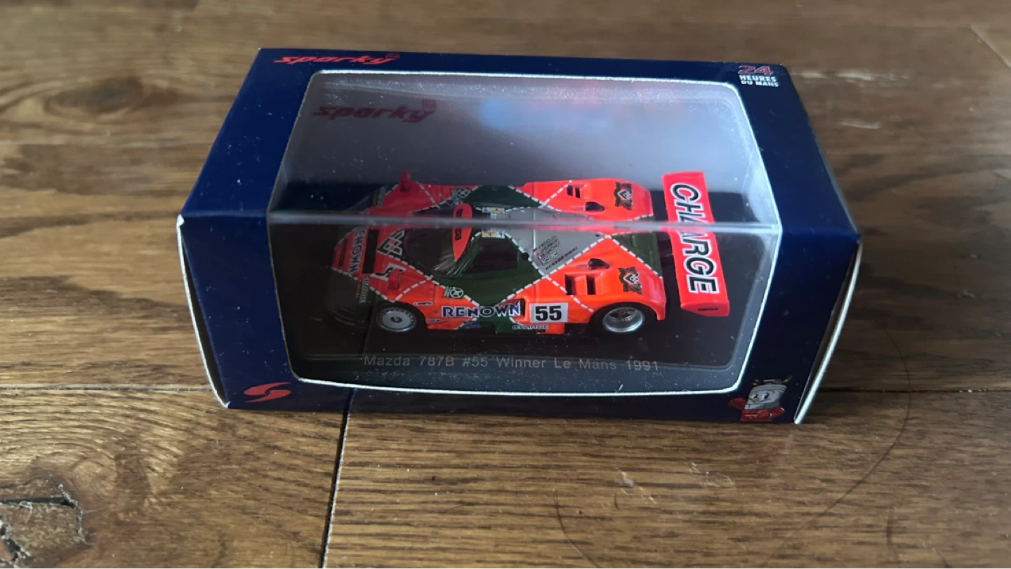Sparky Mazda 787B #55 Diecast Model Car - photo 2