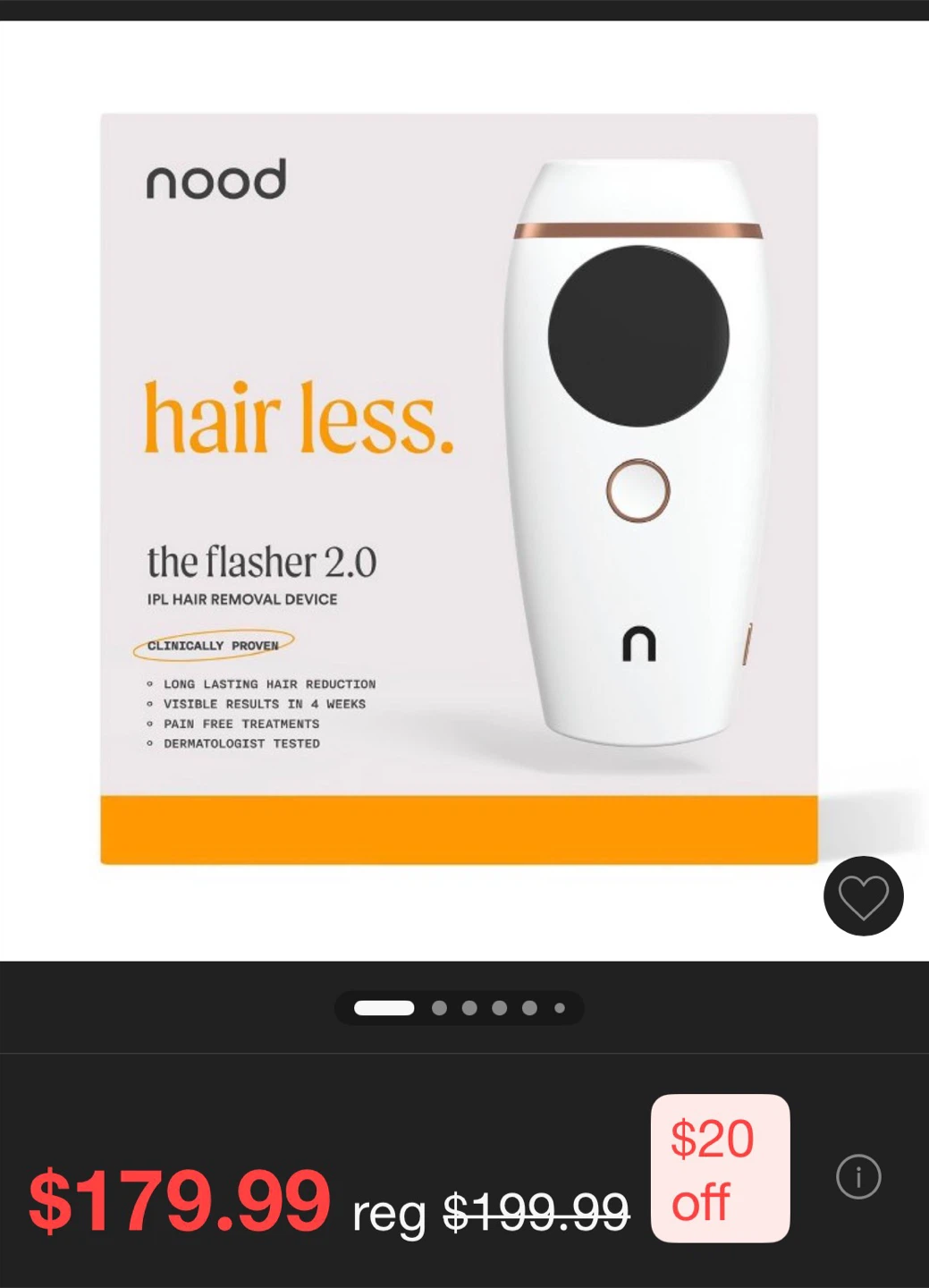 Nood The Flasher 2.0 IPL Hair Removal Device - photo 4