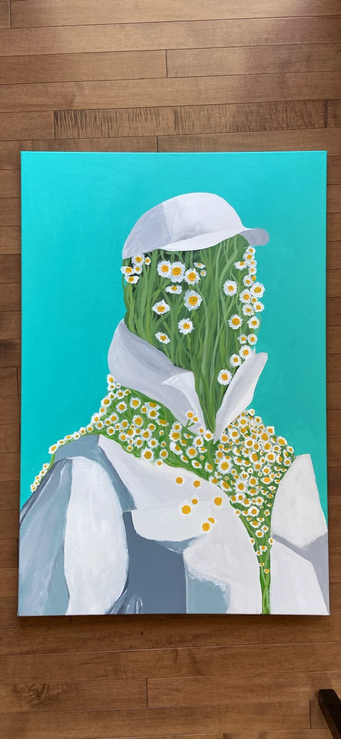 Abstract Painting of the human figure
