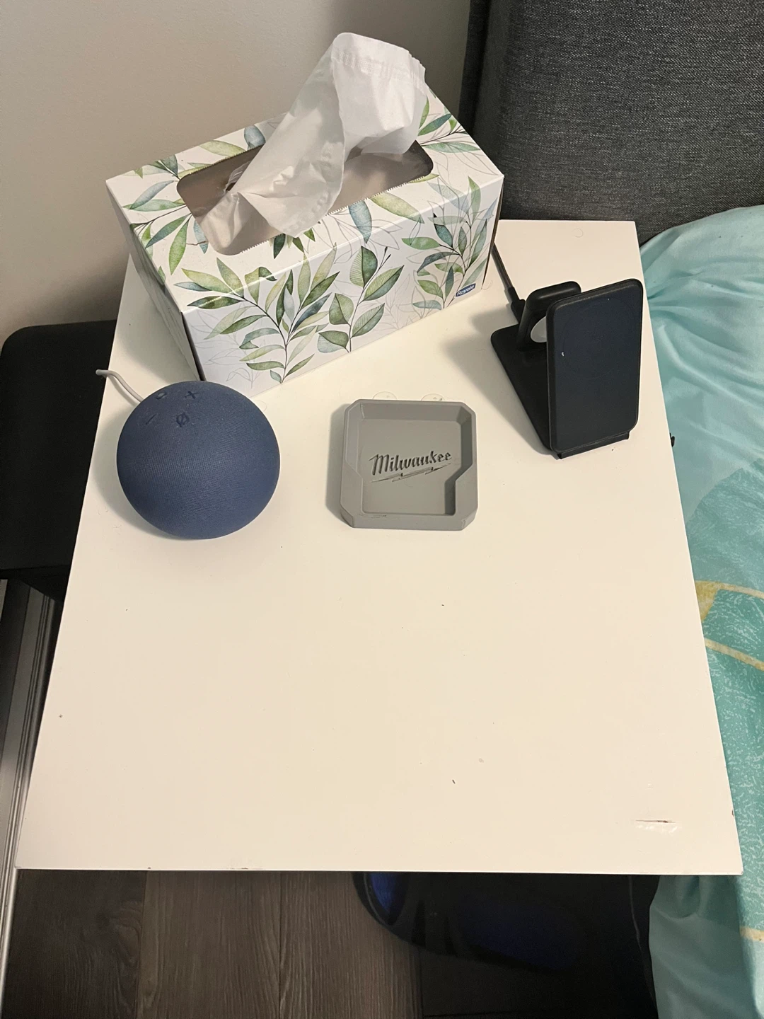 Two white IKEA nightstands - photo 2